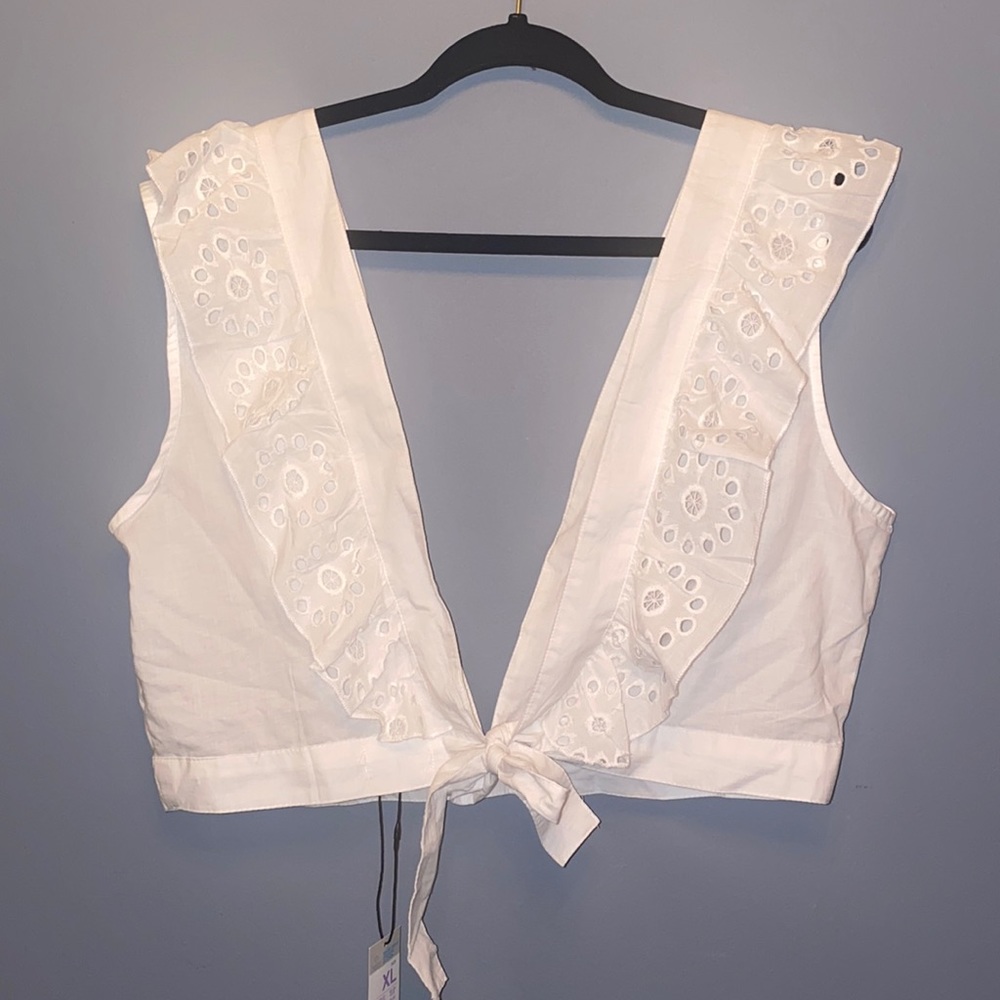 Primark  front tie crop top NWT